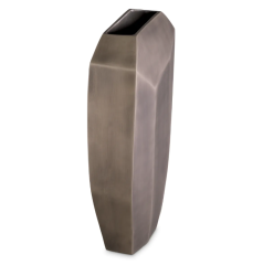 Vase Linos S mat nickel finish 11,5x24,5,x43,5cm | Vazo