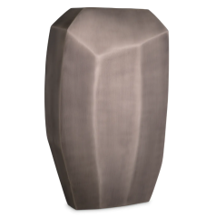 Vase Linos S mat nickel finish 11,5x24,5,x43,5cm | Vazo