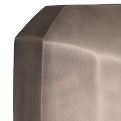 Vase Linos S mat nickel finish 11,5x24,5,x43,5cm | Vazo