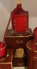 Kırmızı art deco mum L - Kokulu mum