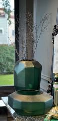 Vaso Poliedro Green 38x29 cm | Vazo - Mumluk