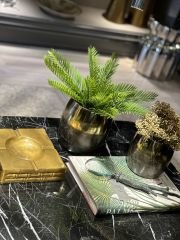 Vaso Charm Bicolor Gold 20x18 cm | Vazo - Mumluk