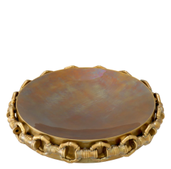 Bowl Clementine  22,5x4,5 cm | Dekoratif Pirinç Kase