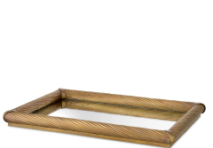 Tray Salvi Rectangular S 60x40x5 cm | Dekoratif Pirinç Tepsi