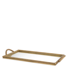 Tray Salvi Rectangular L 81x40x7 cm | Dekoratif Pirinç Tepsi