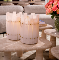 ÖN SİPARİŞ | Hurricane Ruby 26x37 cm | Dekoratif Mumluk