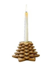 Portacandela Biscotto Marzapane H:9 cm D:17 C:4 cm | Yılbaşı Dekoratif Şamdan