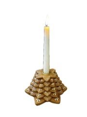 Portacandela Biscotto Marzapane H:9 cm D:17 C:4 cm | Yılbaşı Dekoratif Şamdan