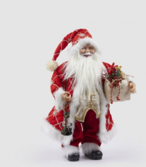 Decoro Babbo Con Sacco H:45 cm C:4 cm | Noel Baba | Yılbaşı Dekoratif Obje