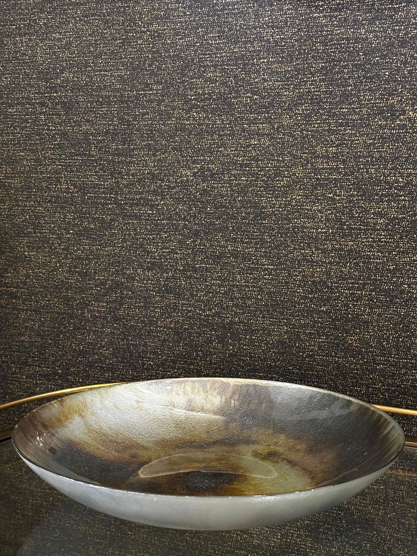 Rico Bowl M 40x7 cm | Desenli Cam Meyvelik