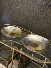 Rico Bowl S 33x6 cm | Desenli Cam Meyvelik