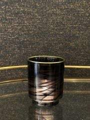 Siyah Cam Tealight 8x10 cm | Tealight