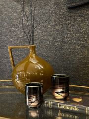 Siyah Cam Tealight 8x10 cm | Tealight